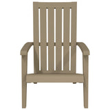 Chaises de jardin Adirondack lot de 2 marron clair PP