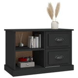 Black TV cabinet 73x35.5x47.5 cm engineered wood