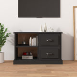 Black TV cabinet 73x35.5x47.5 cm engineered wood