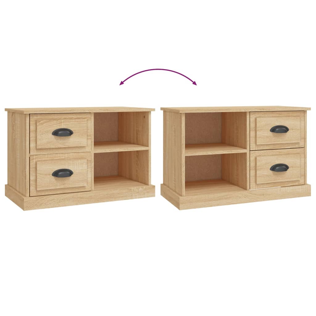 Meuble TV chêne sonoma 73x35,5x47,5 cm bois d'ingénierie