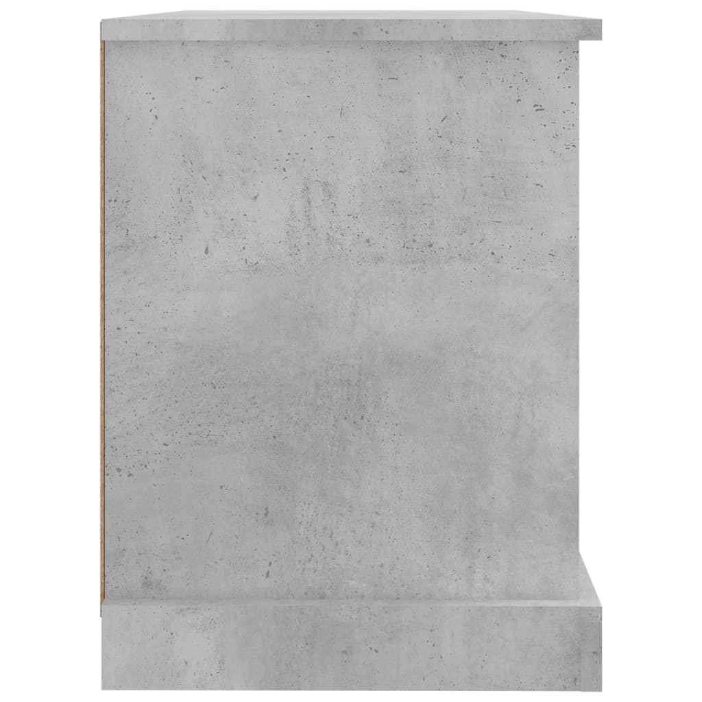 Meuble TV gris béton 73x35,5x47,5 cm bois d'ingénierie