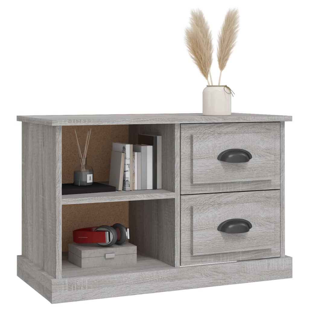 Meuble TV sonoma gris 73x35,5x47,5 cm bois d'ingénierie