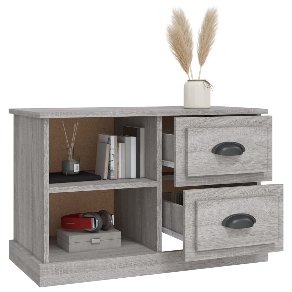 Meuble TV sonoma gris 73x35,5x47,5 cm bois d'ingénierie