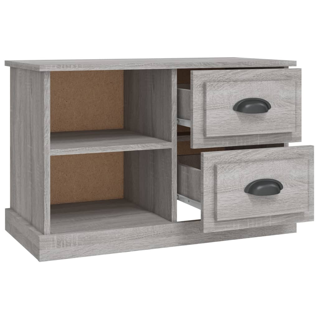 Meuble TV sonoma gris 73x35,5x47,5 cm bois d'ingénierie