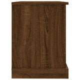 Meuble TV chêne marron 73x35,5x47,5 cm bois d'ingénierie