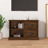 TV cabinet brown oak 73x35.5x47.5 cm engineered wood