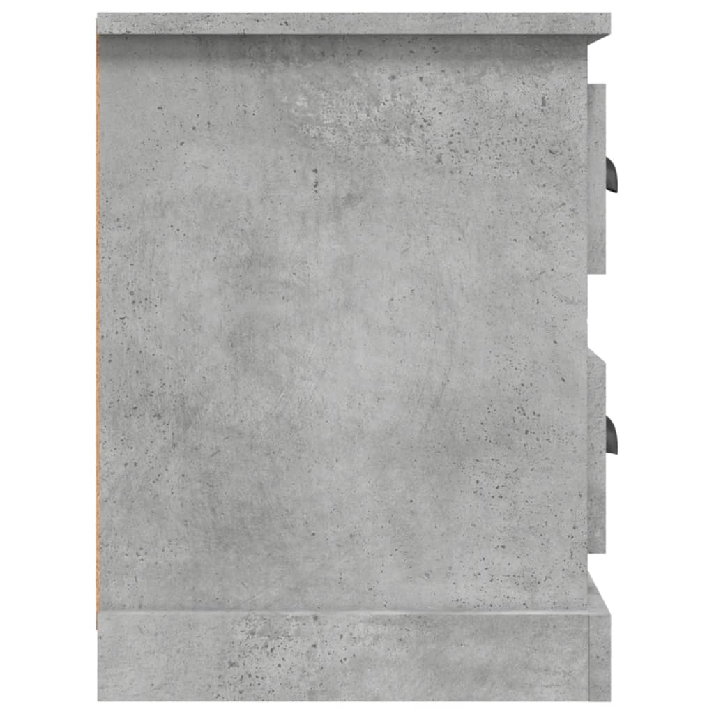 Meuble TV gris béton 102x35,5x47,5 cm bois d'ingénierie