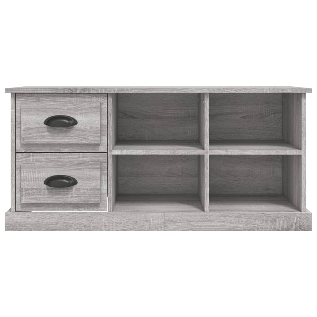 Sonoma gray TV cabinet 102x35.5x47.5 cm engineered wood