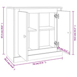 Buffet blanc 70x35,5x67,5 cm bois d'ingénierie