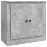 Concrete gray sideboard 70x35.5x67.5 cm engineered wood