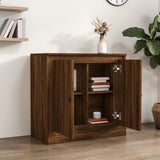 Brown oak sideboard 70x35.5x67.5 cm Engineered wood