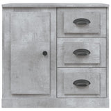 Concrete gray sideboard 70x35.5x67.5 cm engineered wood