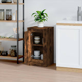 Smoked oak sideboard 37.5x35.5x67.5 cm engineered wood