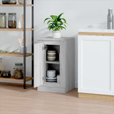 Sonoma graues Sideboard 37,5 x 35,5 x 67,5 cm, Holzwerkstoff