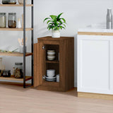 Brown oak sideboard 37.5x35.5x67.5 cm engineered wood