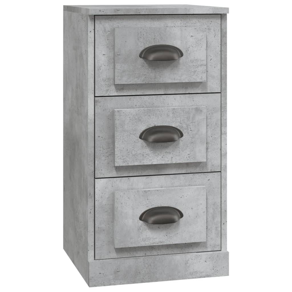 Betongraues Sideboard 36x35,5x67,5 cm, Holzwerkstoff