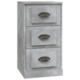 Buffet gris béton 36x35,5x67,5 cm bois d'ingénierie