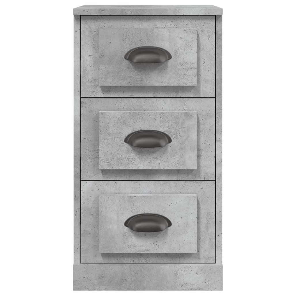 Concrete gray sideboard 36x35.5x67.5 cm engineered wood