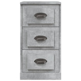 Buffet gris béton 36x35,5x67,5 cm bois d'ingénierie