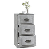 Concrete gray sideboard 36x35.5x67.5 cm engineered wood