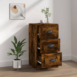 Smoked oak sideboard 36x35.5x67.5 cm engineered wood