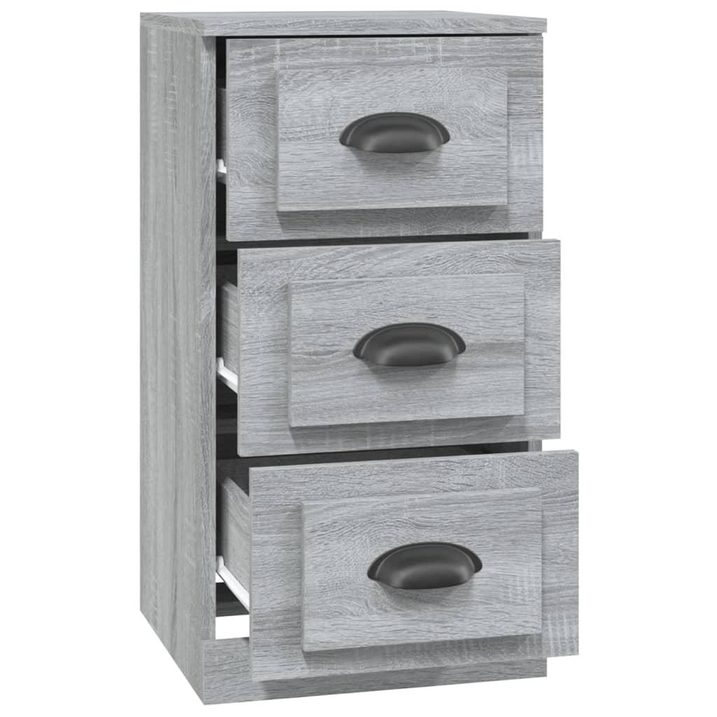 Buffet sonoma gris 36x35,5x67,5 cm bois d'ingénierie