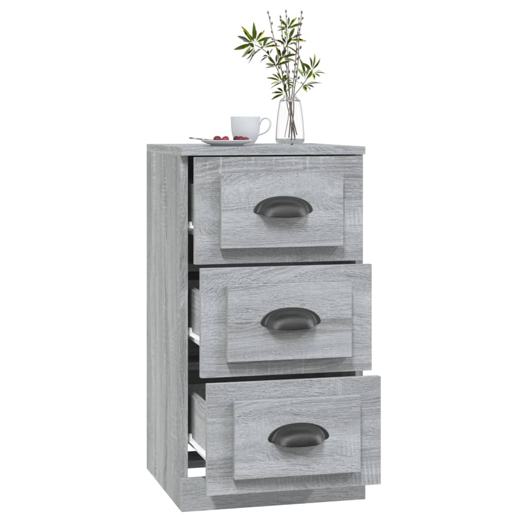 Sonoma graues Sideboard 36x35,5x67,5 cm, Holzwerkstoff