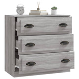 Buffet sonoma gris 70x35,5x67,5 cm bois d'ingénierie