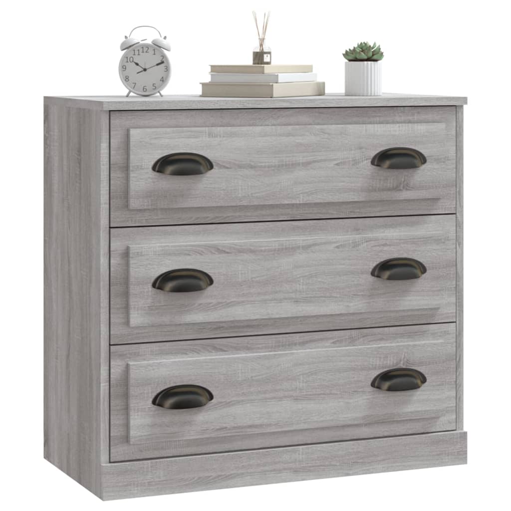 Buffet sonoma gris 70x35,5x67,5 cm bois d'ingénierie