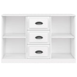 White high gloss sideboard 104.5x35.5x67.5 cm engineered wood