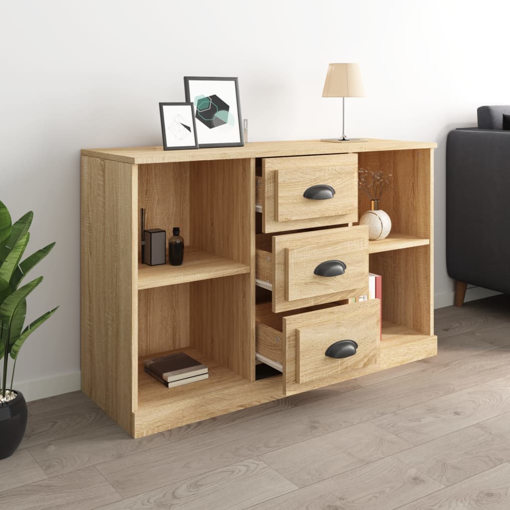 Sonoma oak sideboard 104.5x35.5x67.5 cm engineered wood