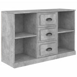 Buffet gris béton 104,5x35,5x67,5 cm bois d'ingénierie