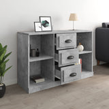 Buffet gris béton 104,5x35,5x67,5 cm bois d'ingénierie