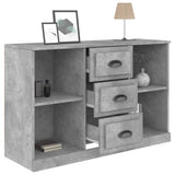 Buffet gris béton 104,5x35,5x67,5 cm bois d'ingénierie