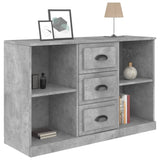 Buffet gris béton 104,5x35,5x67,5 cm bois d'ingénierie