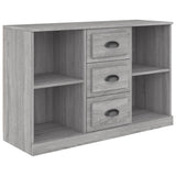 Sonoma graues Sideboard 104,5 x 35,5 x 67,5 cm, Holzwerkstoff