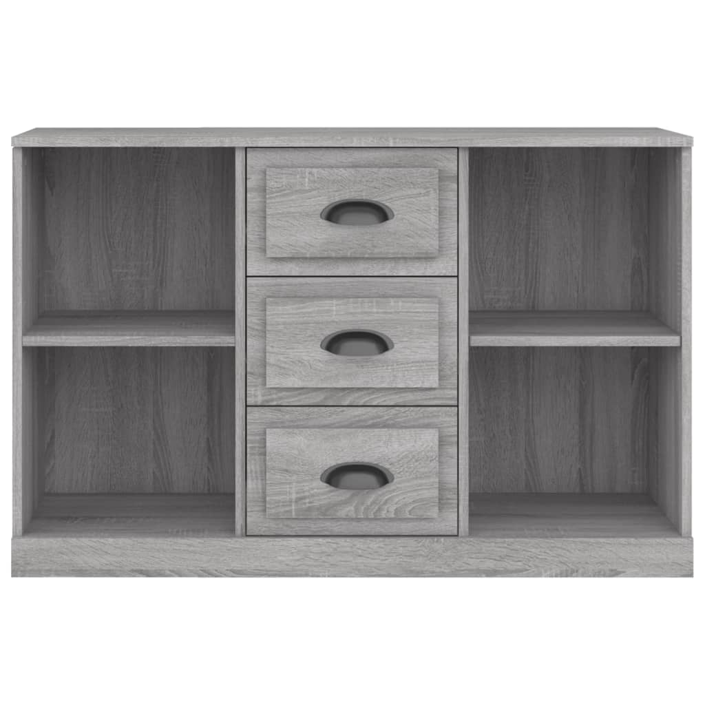 Sonoma graues Sideboard 104,5 x 35,5 x 67,5 cm, Holzwerkstoff