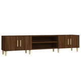 TV cabinet brown oak 180x31.5x40 cm engineered wood