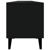 Black TV cabinet 180x31.5x40 cm engineered wood