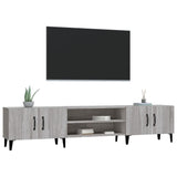 Meuble TV sonoma gris 180x31,5x40 cm bois d'ingénierie