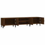 TV cabinet brown oak 180x31.5x40 cm engineered wood