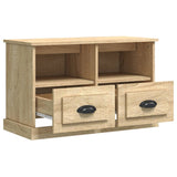 Meuble TV chêne sonoma 80x35x50 cm bois d'ingénierie