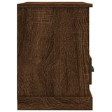 Meuble TV chêne marron 80x35x50 cm bois d'ingénierie