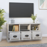 Concrete gray TV cabinet 100x35x50 cm engineered wood