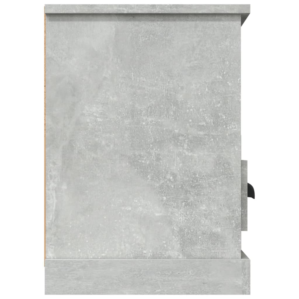 Meuble TV gris béton 100x35x50 cm bois d'ingénierie