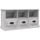 Meuble TV sonoma gris 100x35x50 cm bois d'ingénierie