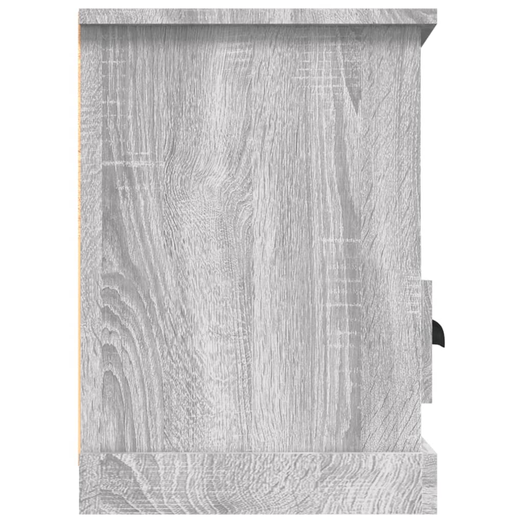 Meuble TV sonoma gris 100x35x50 cm bois d'ingénierie