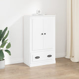 White high sideboard 60x35.5x103.5 cm engineered wood