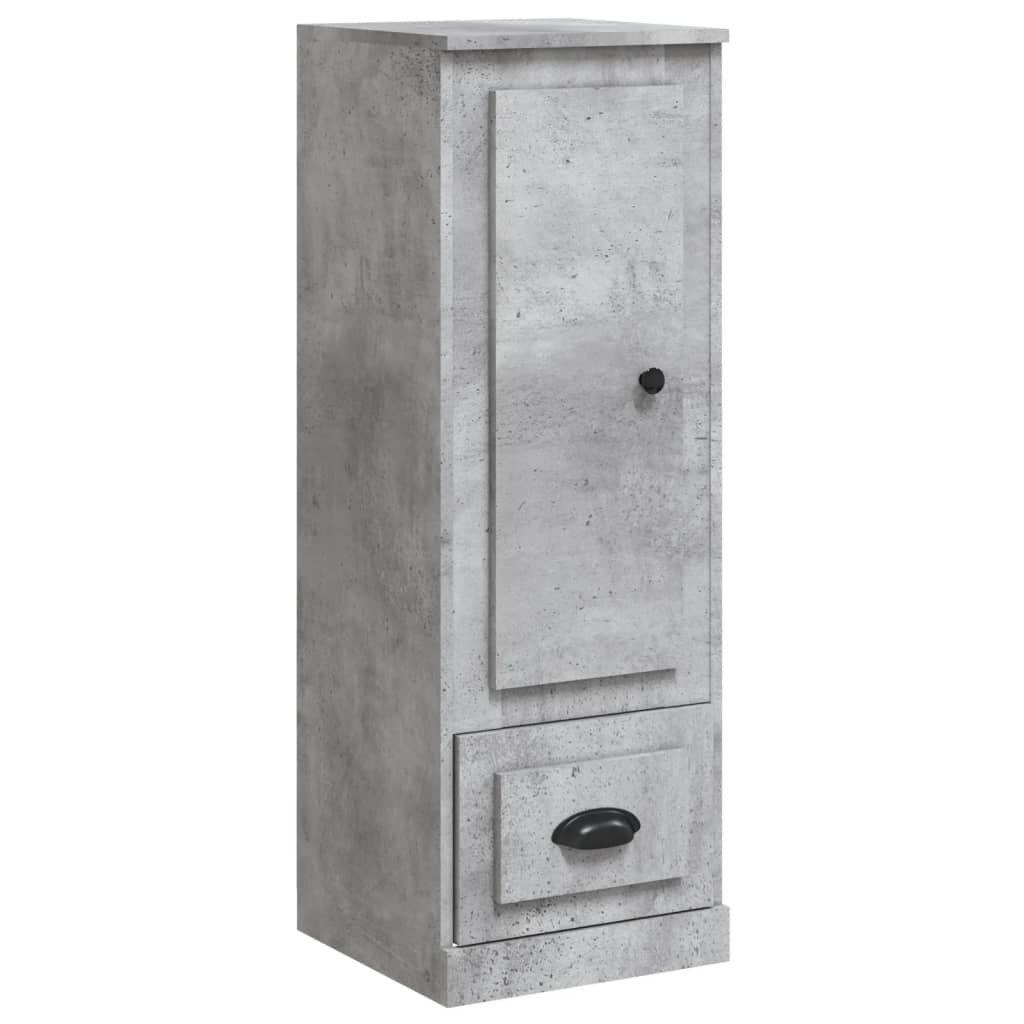 Buffet haut gris béton 36x35,5x103,5 cm bois d'ingénierie