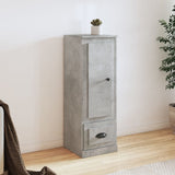 Concrete gray high sideboard 36x35.5x103.5 cm engineered wood